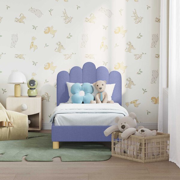 Okvir kreveta za malu djecu s naslonom Traper plava 70 x 140 cm - Plava / 70 x 140 cm
