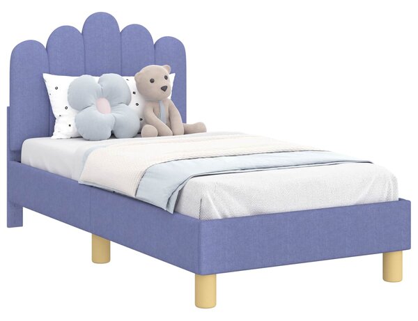 Okvir kreveta za malu djecu s naslonom Traper plava 70 x 140 cm - Plava / 70 x 140 cm