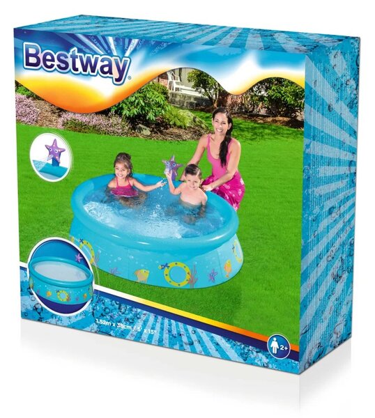 Vrtni ekspanzijski bazen s tušem za djecu Fish 152x38 BESTWAY
