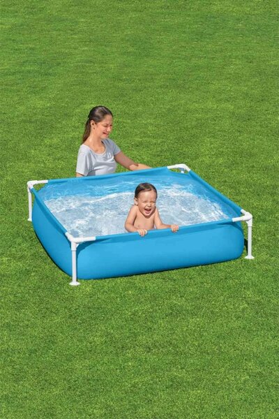 Vrtni bazen s okvirom za djecu 2+ BESTWAY Kvadratni 122x122x30,5 cm
