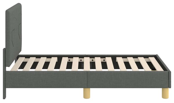 Okvir kreveta za malu djecu s naslonom Tamno siva 70 x 140 cm - Siva / 70 x 140 cm