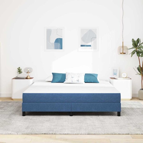 Madrac s madracem Plava 180 x 200 cm tkanina - Plava / 180 x 200 cm