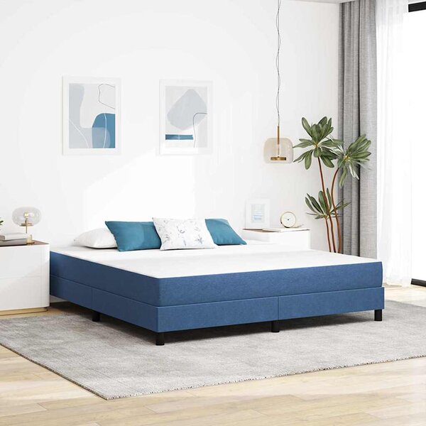 Madrac s madracem Plava 180 x 200 cm tkanina - Plava / 180 x 200 cm