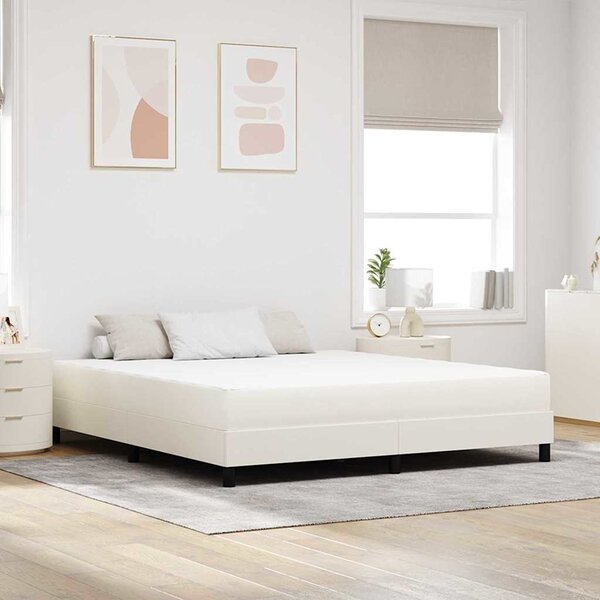Madrac s madracem Krema 180 x 200 cm tkanina - Krem / 180 x 200 cm