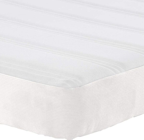 Madrac s madracem Krema 120 x 190 cm tkanina - Krem / 120 x 190 cm