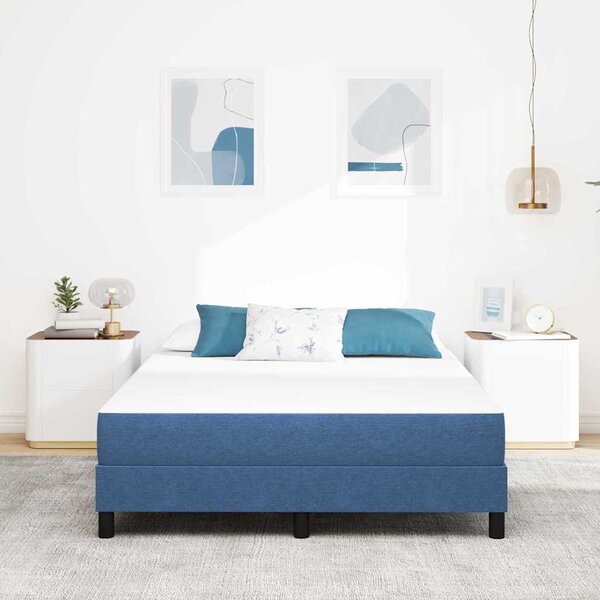 Madrac s madracem Plava 140 x 190 cm tkanina - Plava / 140 x 190 cm