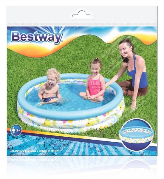 Napuhani bazen za djecu s ribicama BESTWAY 122x25cm