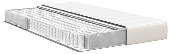 Madrac s madracem Krema 120 x 190 cm tkanina - Krem / 120 x 190 cm
