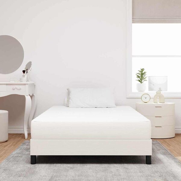 Madrac s madracem Krema 120 x 190 cm tkanina - Krem / 120 x 190 cm