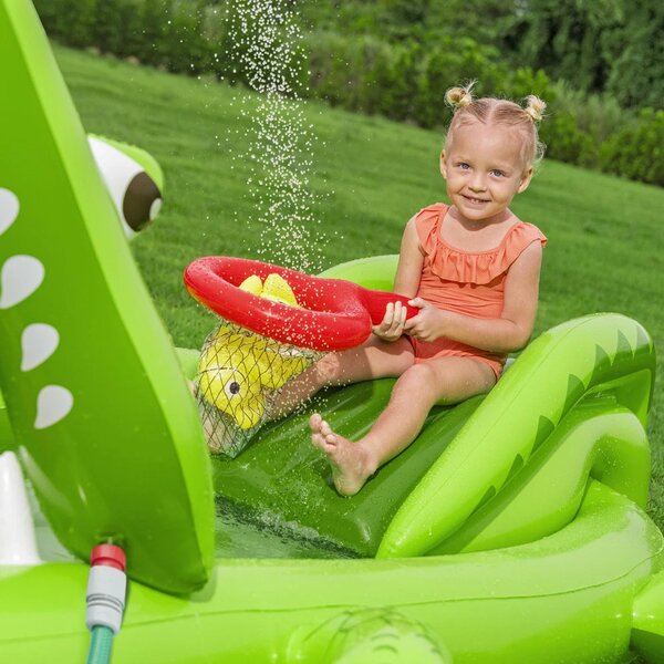 Vodeno igralište s toboganom i priborom za krokodile Bestway 53169