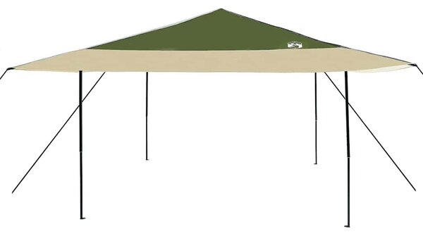 Šator s nadstrešnicom Zelena 395 x 395 x 251 cm tkanina - Zelena / 395 x 395 x 251 cm