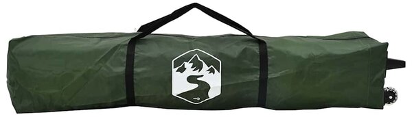 Šator s nadstrešnicom Zelena 395 x 395 x 251 cm tkanina - Zelena / 395 x 395 x 251 cm
