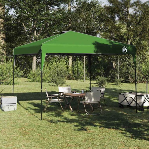 Šator s nadstrešnicom Zelena 290 x 290 x 251 cm tkanina - Zelena / 290 x 290 x 251 cm