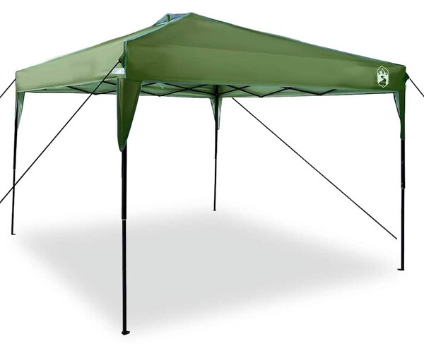 Šator s nadstrešnicom Zelena 290 x 290 x 251 cm tkanina - Zelena / 290 x 290 x 251 cm