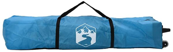 Šator s nadstrešnicom Plava 395 x 395 x 251 cm tkanina - Plava / 395 x 395 x 251 cm