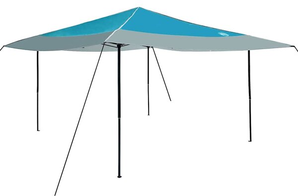 Šator s nadstrešnicom Plava 395 x 395 x 251 cm tkanina - Plava / 395 x 395 x 251 cm