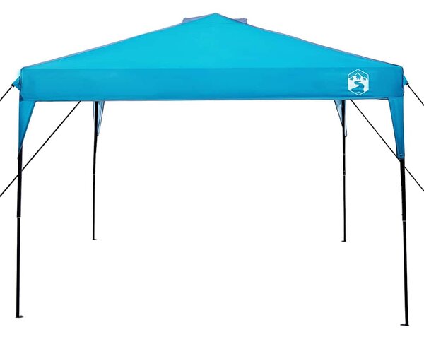 Šator s nadstrešnicom Plava 290 x 290 x 251 cm tkanina - Plava / 290 x 290 x 251 cm