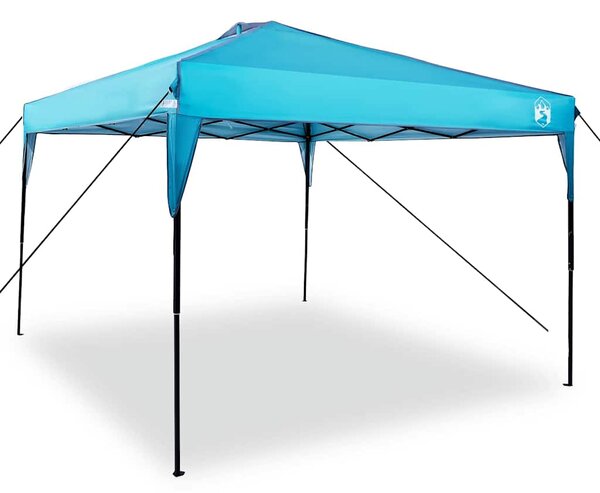 Šator s nadstrešnicom Plava 290 x 290 x 251 cm tkanina - Plava / 290 x 290 x 251 cm