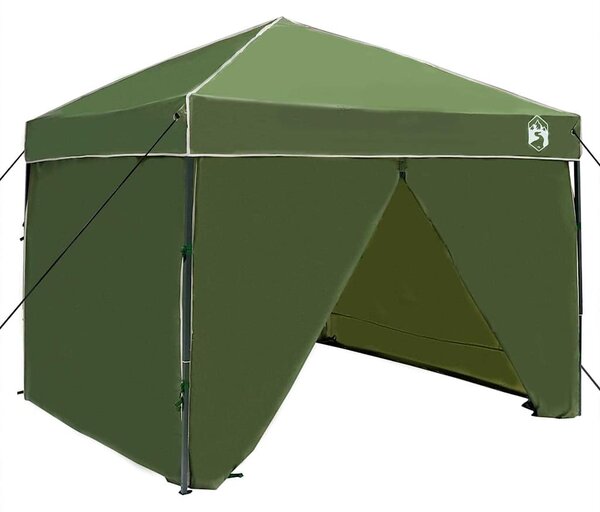 Šator s nadstrešnicom Zelena 243 x 243 x 251 cm tkanina - Zelena / 243 x 243 x 251 cm