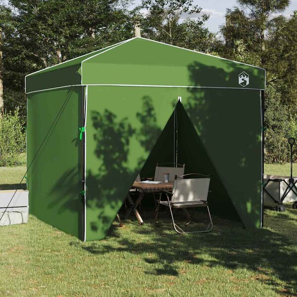 Šator s nadstrešnicom Zelena 243 x 243 x 251 cm tkanina - Zelena / 243 x 243 x 251 cm