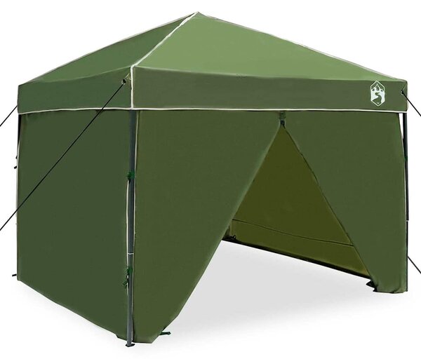 Šator s nadstrešnicom Zelena 243 x 243 x 251 cm tkanina - Zelena / 243 x 243 x 251 cm