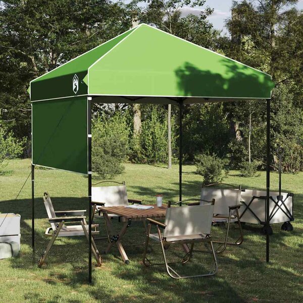 Šator s nadstrešnicom Zelena 194 x 194 x 251 cm tkanina - Zelena / 194 x 194 x 251 cm