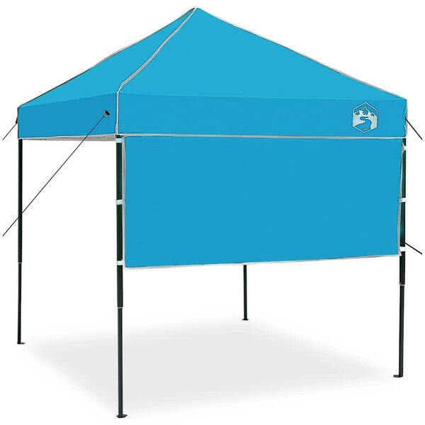Šator s nadstrešnicom Plava 194 x 194 x 251 cm tkanina - Plava / 194 x 194 x 251 cm