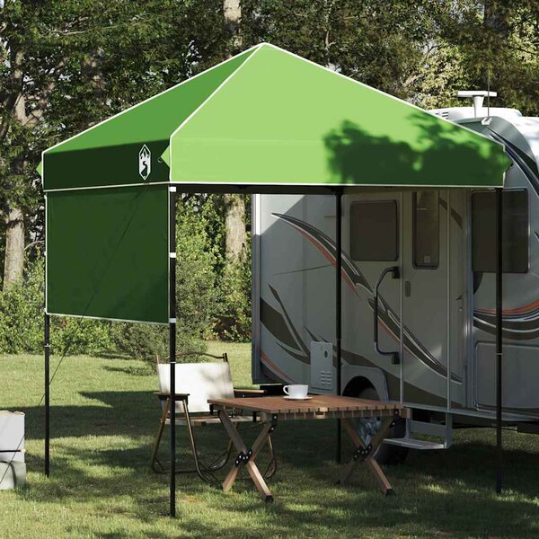 Šator s nadstrešnicom Zelena 194 x 194 x 251 cm tkanina - Zelena / 194 x 194 x 251 cm