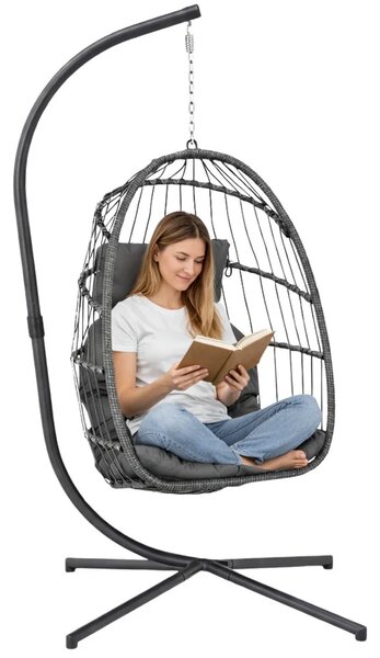 Viseća fotelja Cocoon - udobno siva izlozbeni model