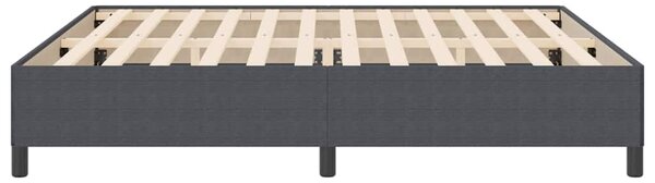 Krevet s opruga kutije Tamnosiva 200 x 200 cm Kordura tekstil - Siva / 200 x 200 cm