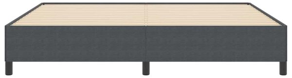 Krevet s opruga kutije Tamnosiva 200 x 200 cm Kordura tekstil - Siva / 200 x 200 cm