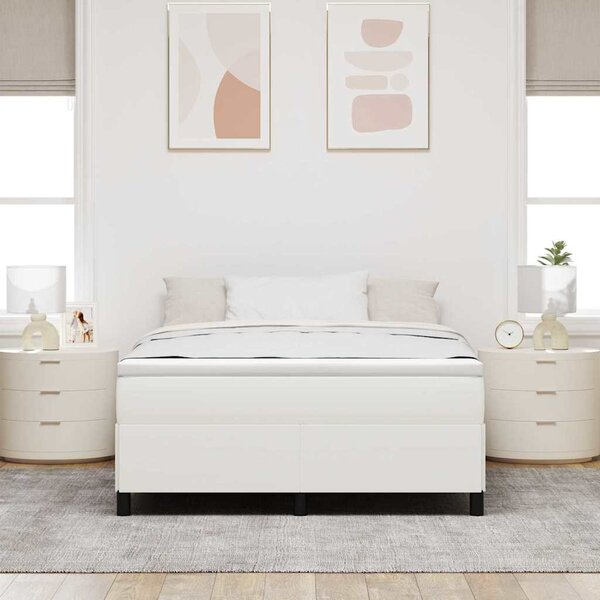 Krevet s opruga kutije Krem 160 x 200 cm Kordura tekstil - Krem / 160 x 200 cm