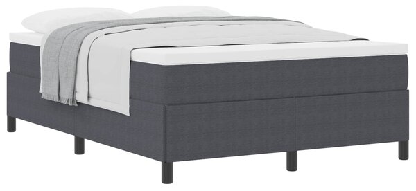Krevet s opruga kutije Tamnosiva 160 x 200 cm Kordura tekstil - Siva / 160 x 200 cm