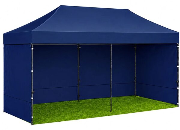 Vrtni ekspresni šator paviljon 3x6 m, tamnoplavi