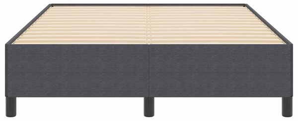 Krevet s opruga kutije Tamnosiva 160 x 200 cm Kordura tekstil - Siva / 160 x 200 cm