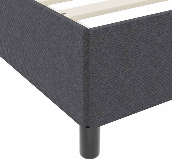 Krevet s opruga kutije Tamno siva 80 x 200 cm Kordura tekstil - Siva / 80 x 200 cm
