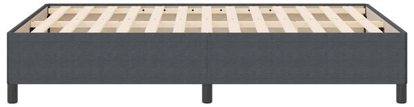 Krevet s opruga kutije Tamnosiva 160 x 200 cm Kordura tekstil - Siva / 160 x 200 cm