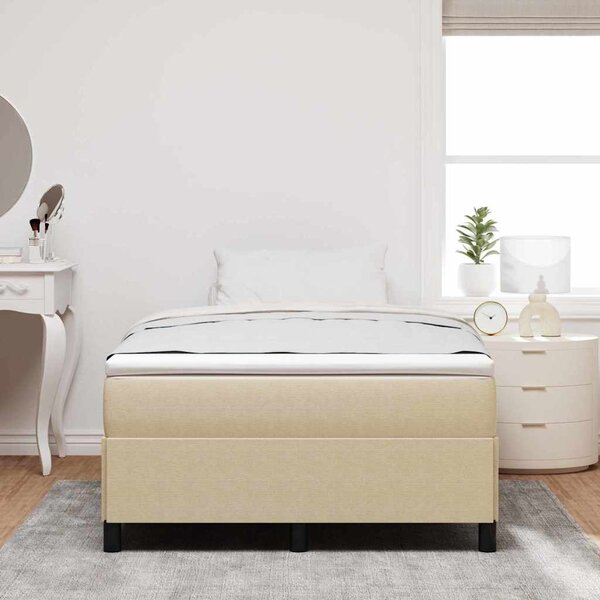 Krevet s opruga kutije Siva zelena 120 x 190 cm Kordura tekstil - Zelena / 120 x 190 cm