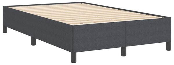 Krevet s opruga kutije Tamnosiva 120 x 190 cm Kordura tekstil - Siva / 120 x 190 cm