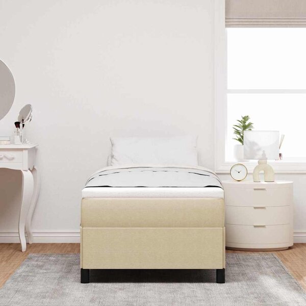 Krevet s opruga kutije Siva zelena 80 x 200 cm Kordura tekstil - Zelena / 80 x 200 cm