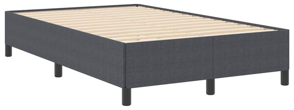 Krevet s opruga kutije Tamnosiva 120 x 190 cm Kordura tekstil - Siva / 120 x 190 cm