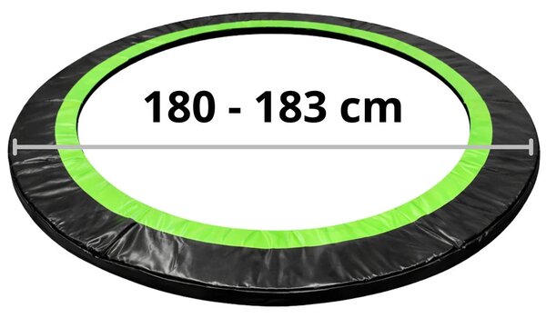 Lean opružna podloga za trampolin crna 180-183 cm 6 stopa