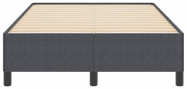 Krevet s opruga kutije Tamnosiva 120 x 190 cm Kordura tekstil - Siva / 120 x 190 cm