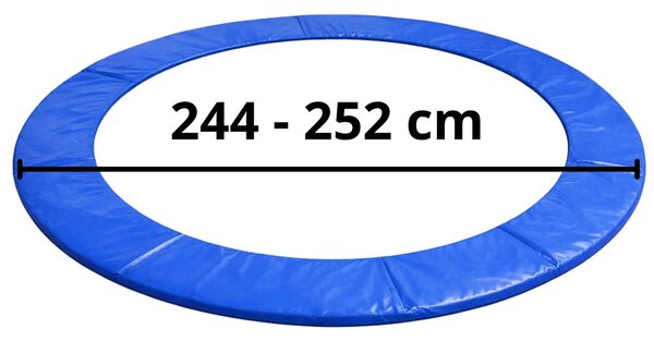 Lean opružna podloga za trampolin plava 244-252 cm 8 ft