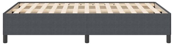 Krevet s opruga kutije Tamnosiva 120 x 190 cm Kordura tekstil - Siva / 120 x 190 cm