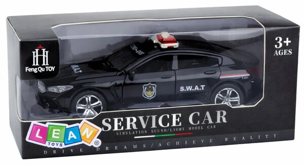 SWAT specijalna jedinica, otvaranje vrata automobila, svjetla za vožnju, zvukovi, crno