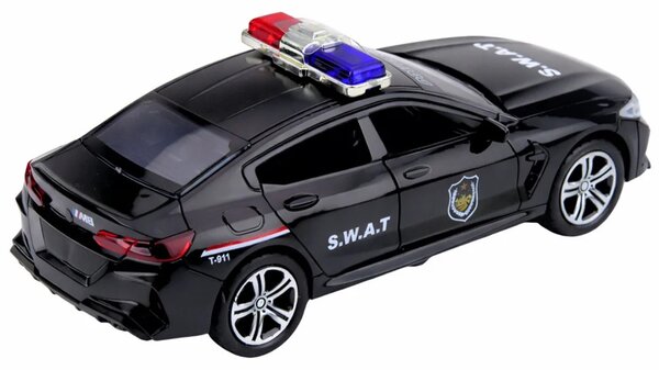SWAT specijalna jedinica, otvaranje vrata automobila, svjetla za vožnju, zvukovi, crno
