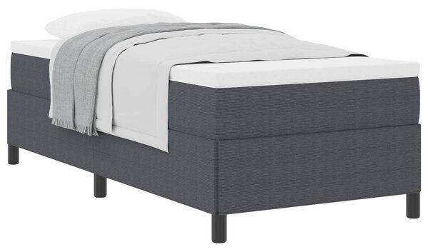 Krevet s opruga kutije Tamno siva 80 x 200 cm Kordura tekstil - Siva / 80 x 200 cm
