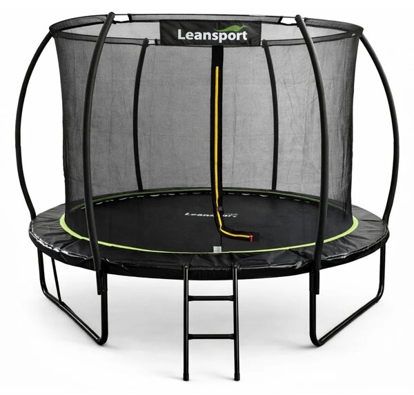 Vrtni trampolin LEAN s unutarnjom mrežom crno-zeleni 305 cm 10 stopa