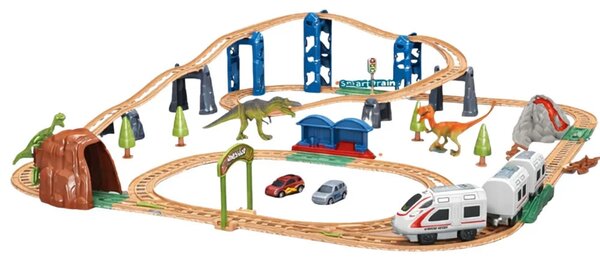 Električni interaktivni vagoni Tunel Vulkan Dinosauri 95 cm